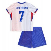 Francuska Antoine Griezmann #7 Gostujuci Dres za djecu EP 2024 Kratak Rukav (+ Kratke hlače)